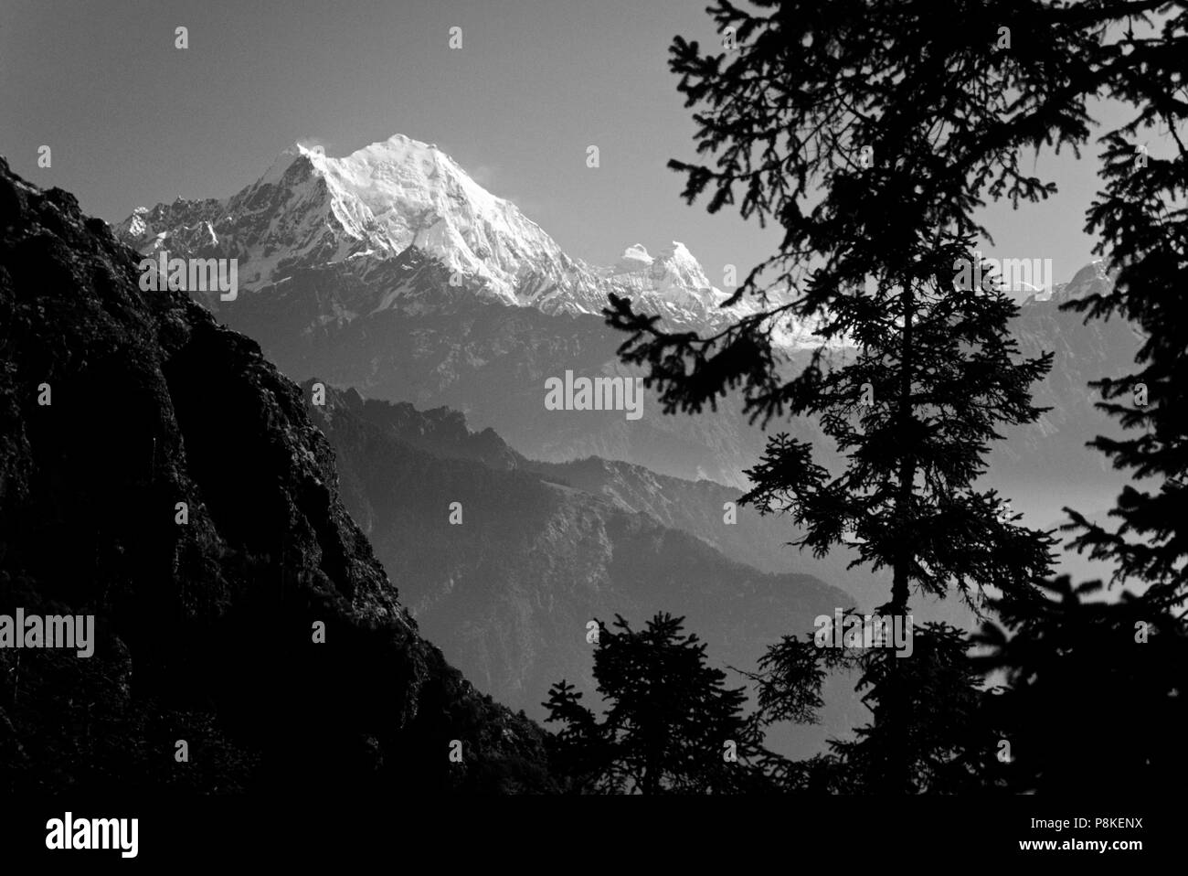 Himalaya Black and White Stock Photos & Images - Alamy
