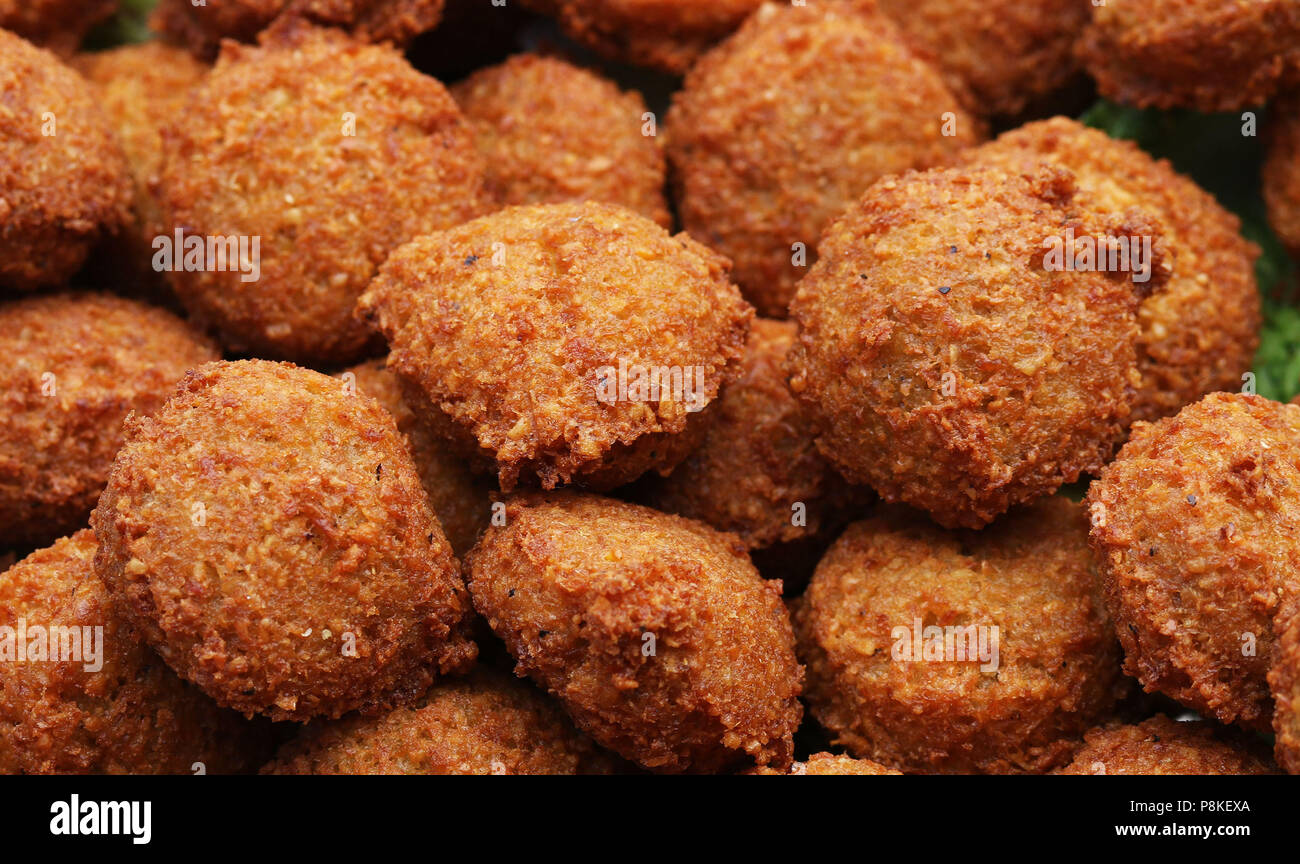 Deep fried falafel balls Stock Photo Alamy