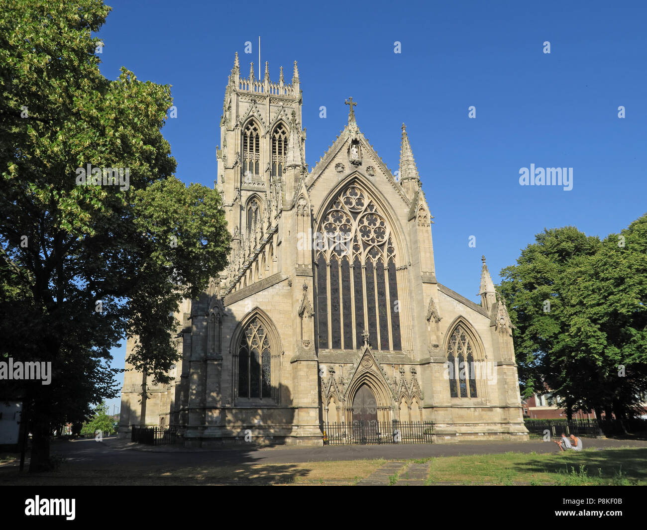 Doncaster Minster Church - St Georges, 9 Church St, Doncaster, South Yorkshire, England, UK,  DN1 1RD Stock Photo