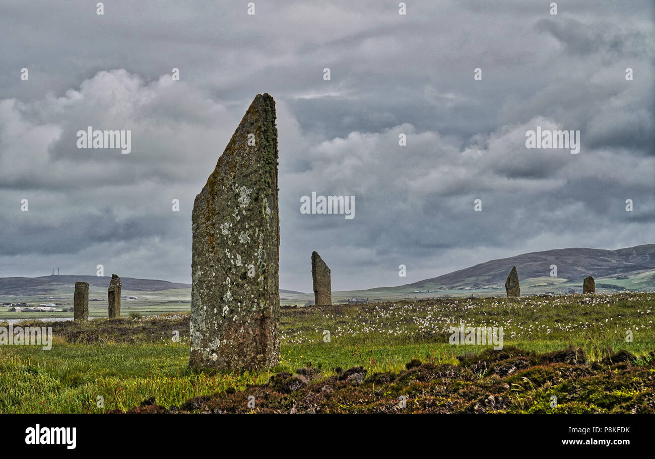 The Ring of Brodgar is a henge and stone circle erected between 2500 BC ...