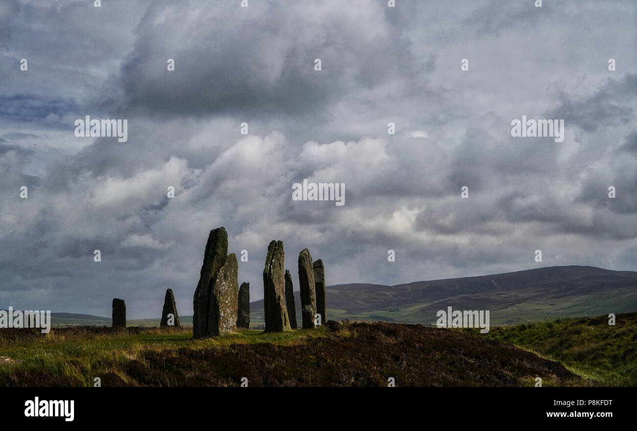The Ring of Brodgar is a henge and stone circle erected between 2500 BC ...