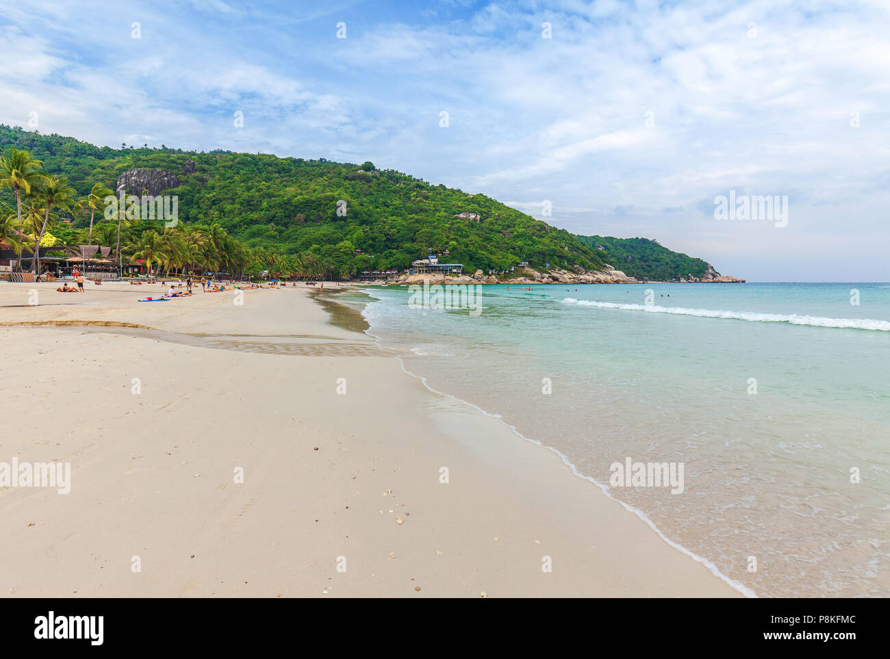 Haad Rin beach. Venue of the famous Full Moon Party. Koh Phangan. Thailand. Stock Photo