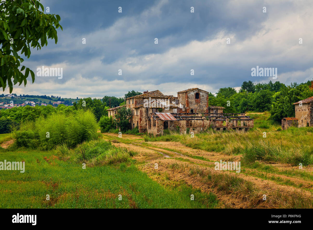 Abandoned village in Tuscany. Stock Photo