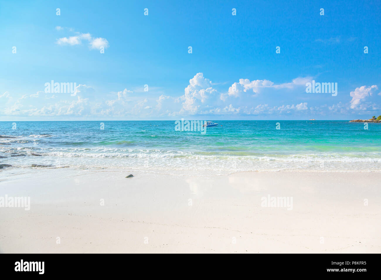 A beautiful sandy beach Ao Cho  on the island of Samed in Thailand. Stock Photo