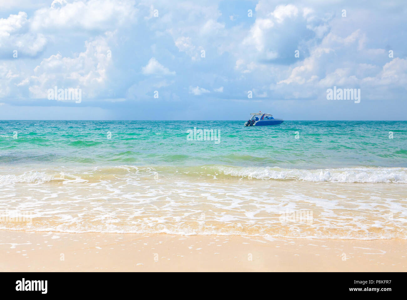 A beautiful sandy beach Ao Cho  on the island of Samed in Thailand. Stock Photo