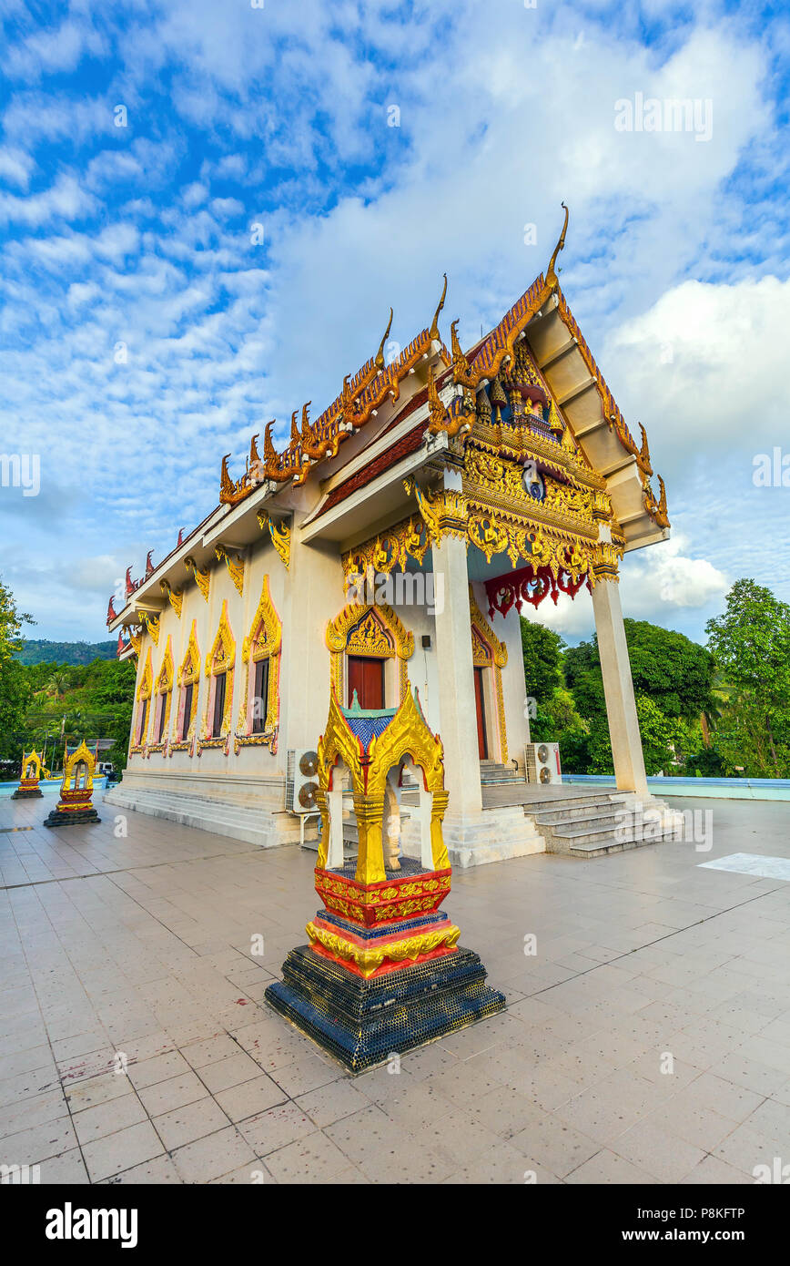 Buddhist temple Wat Kunaram on Koh Samui in Thailand. Stock Photo