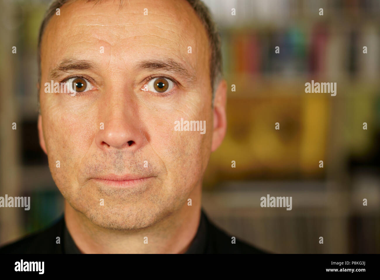 Male human face close up hi-res stock photography and images - Alamy