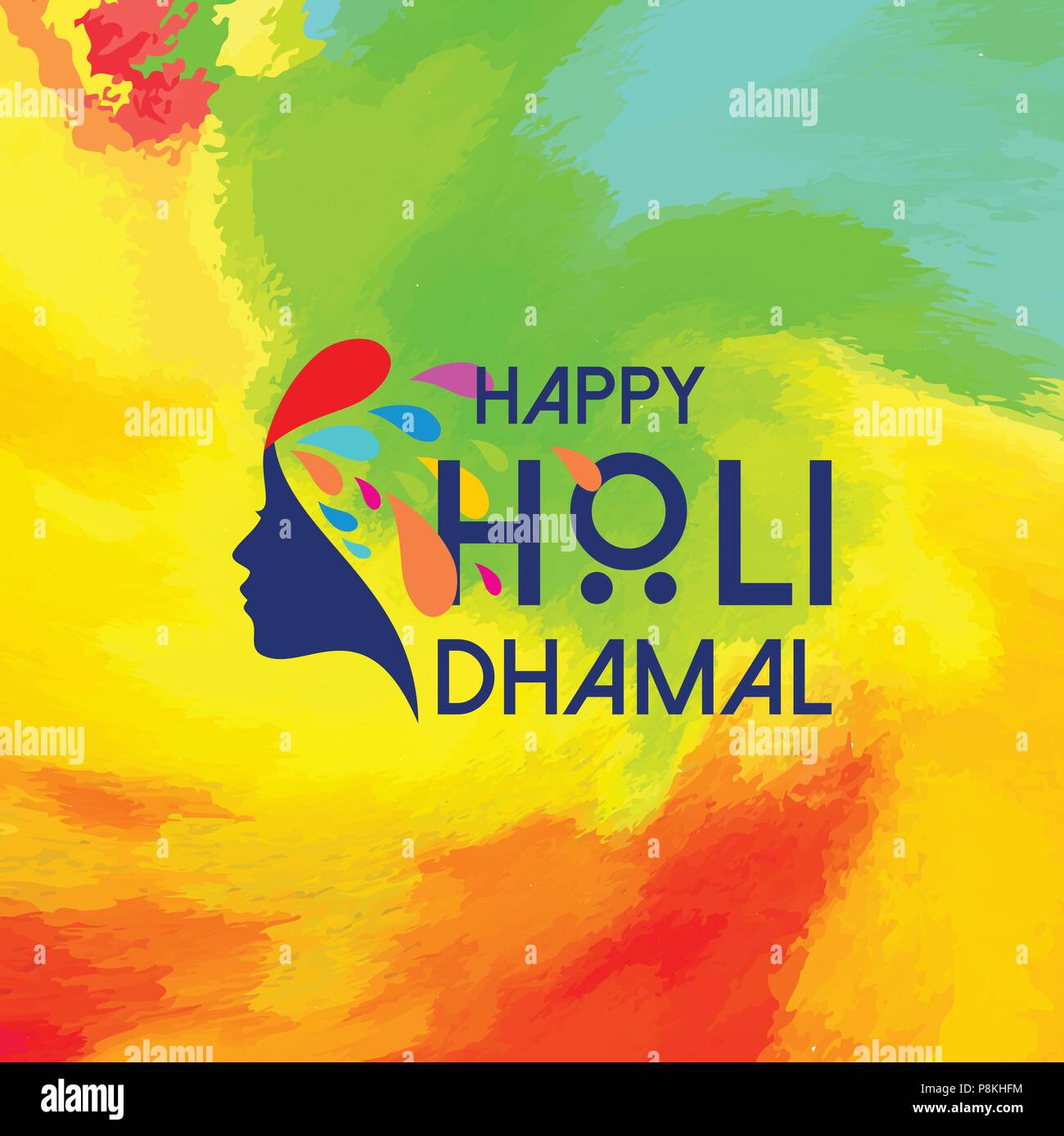 Happy Holi Festival Multicolor Holi Background Having Creative Typography For Web Design And Application Interface Also Useful For Infographics Ve Stock Vector Image Art Alamy