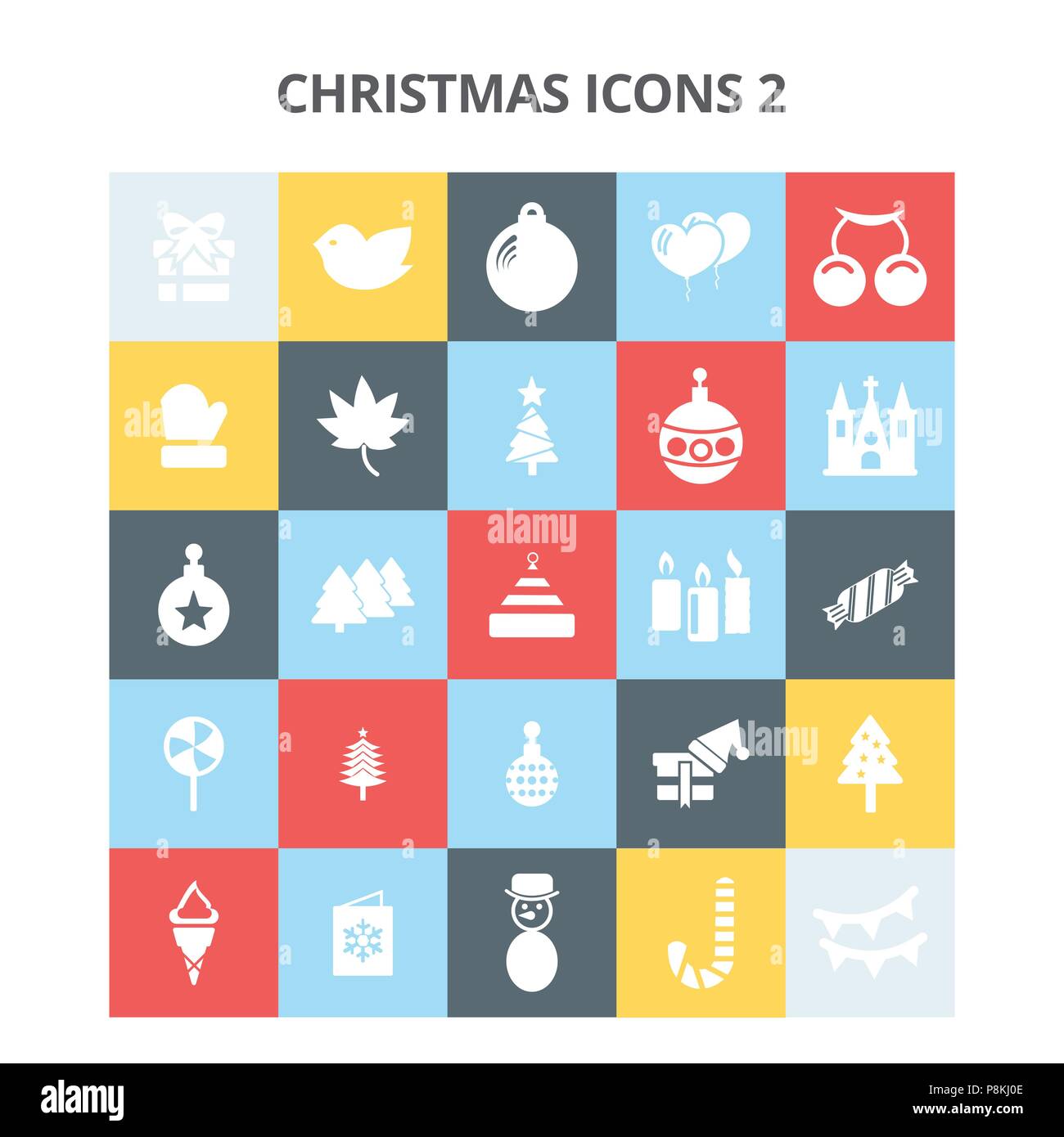 Christmas Icons. For web design and application interface, also useful ...