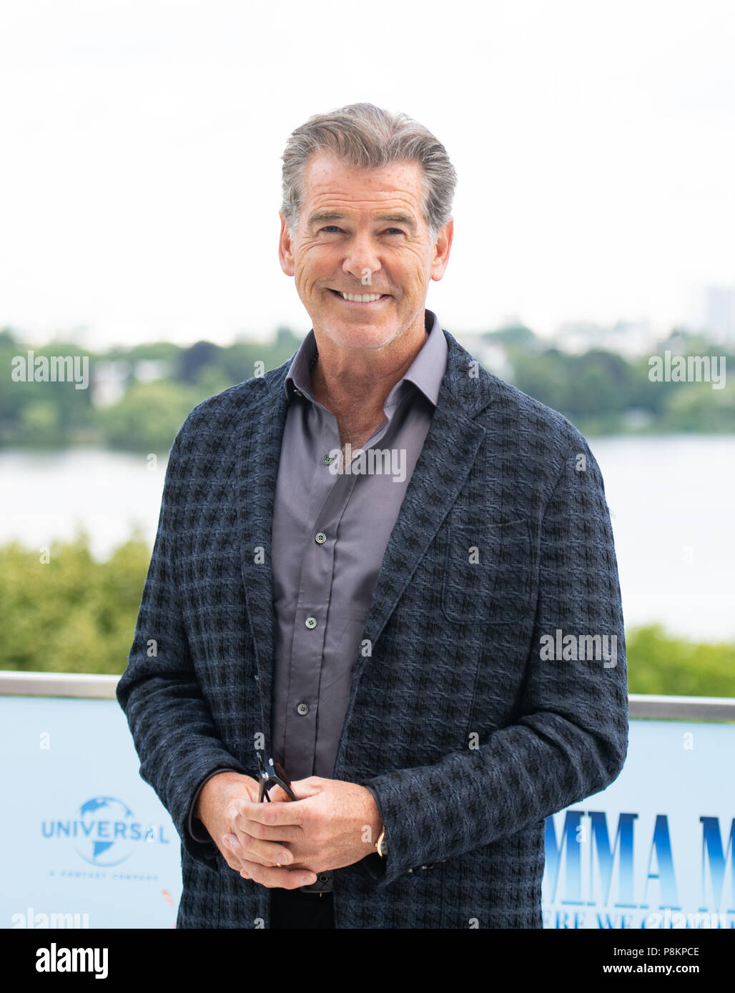 Hamburg Germany 12th July 2018 Irish Actor Pierce Brosnan At The Photocall Of Mamma Mia 2 Credit Daniel Reinhardt Dpa Alamy Live News Stock Photo Alamy