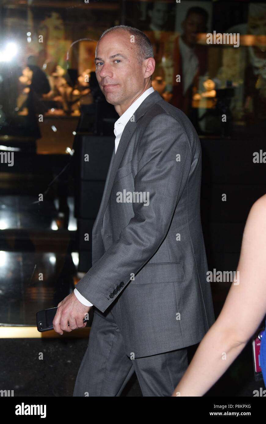 New York, USA. 12th July, 2018. Michael Avenatti, seen in Rockefeller