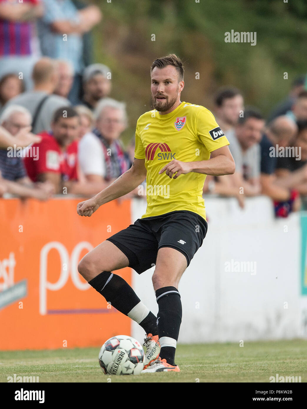 Kevin GROSSKREUTZ (KFC), Action, Football Friendly Match, KFC Uerdingen - FSV FSV Mainz 05 (MZ) 1: 2, on 12.07.2018 in Duisburg / Germany. | usage worldwide Stock Photo