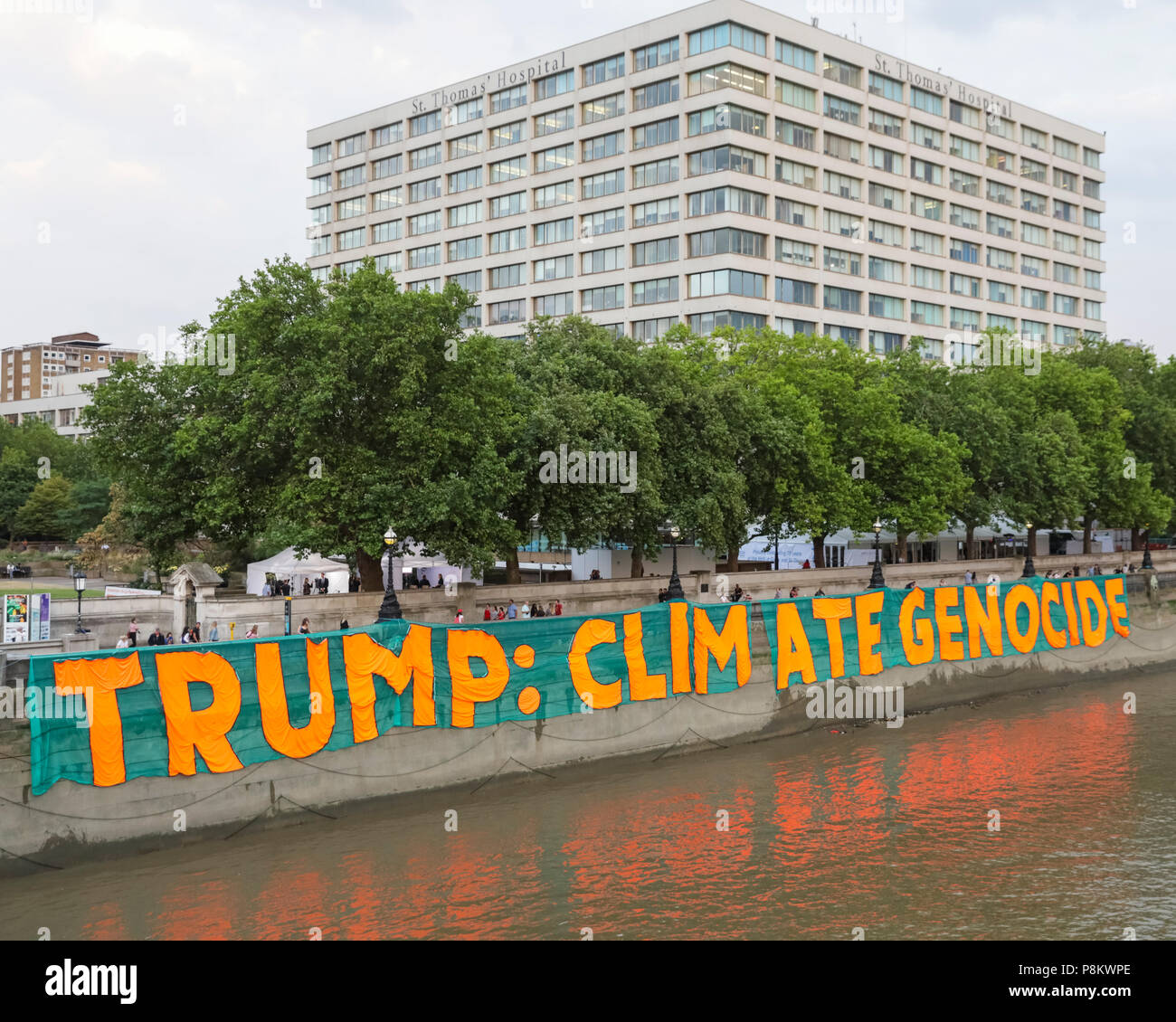 Westminster London 12th July 2018 Campaigners Against Climate