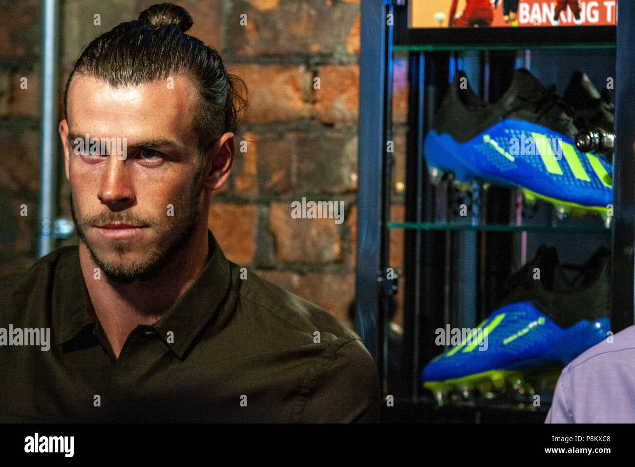 Cardiff, Wales. 12th July 2018. Gareth Bale hosts a Q&A Session at ...