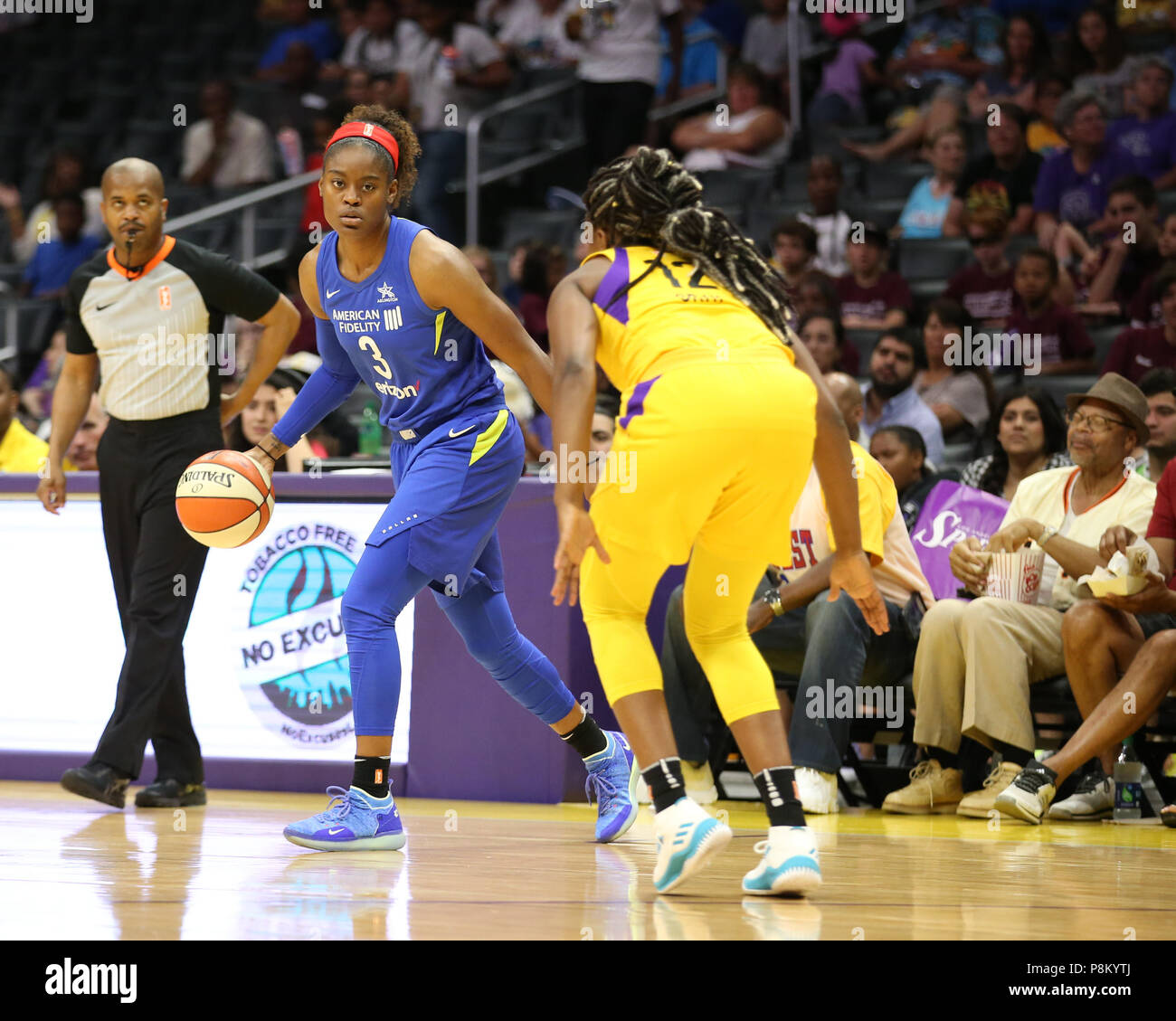 Dallas Wings guard Kaela Davis 3 during the Dallas Wings vs Los