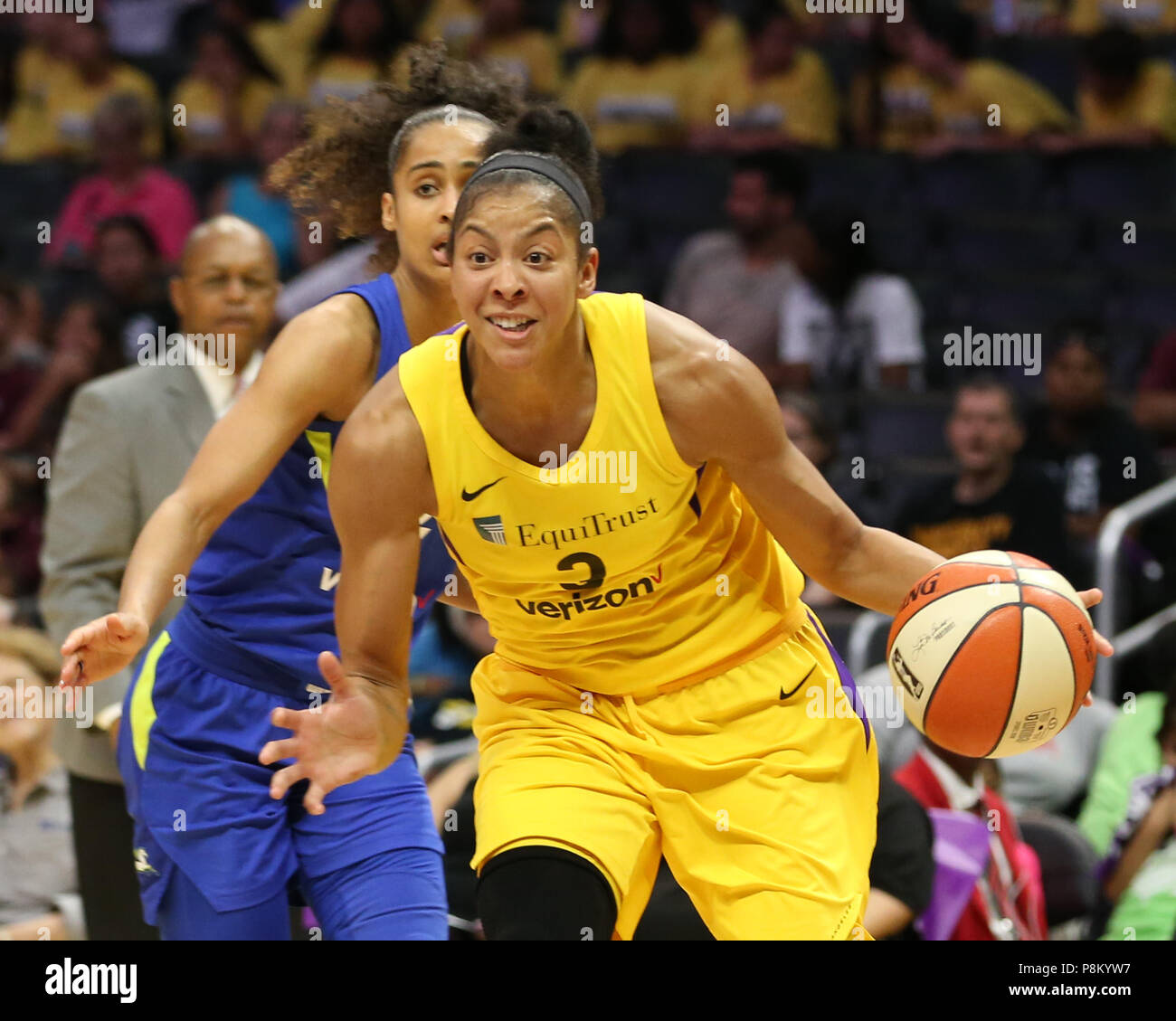 Los Angeles Sparks forward Candace Parker 3 during the Dallas Wings vs