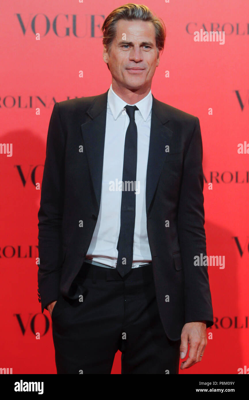Madrid, Spain. 12th July, 2018. Mark Vanderloo attends the VOGUE Spain 30th anniversary party at La Casa de Velazquez in Madrid, Spain. July12, 2018. Credit: Jimmy Olsen/Media Punch ***No Spain***/Alamy Live News Stock Photo