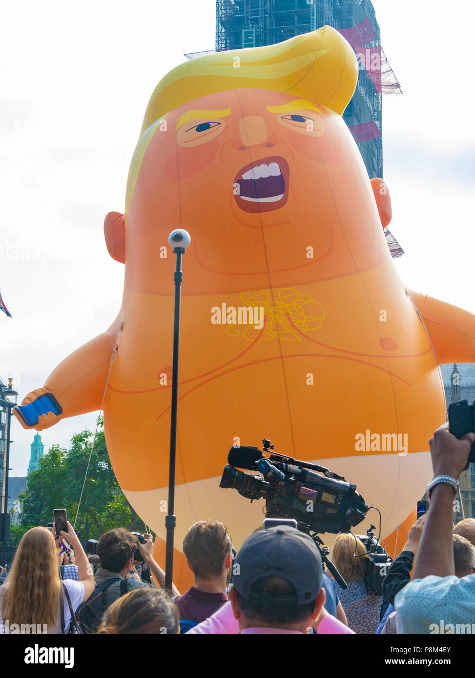 Demonstration during the visit of President Donald Trump to the UK on Friday 13th July 2018 Stock Photo