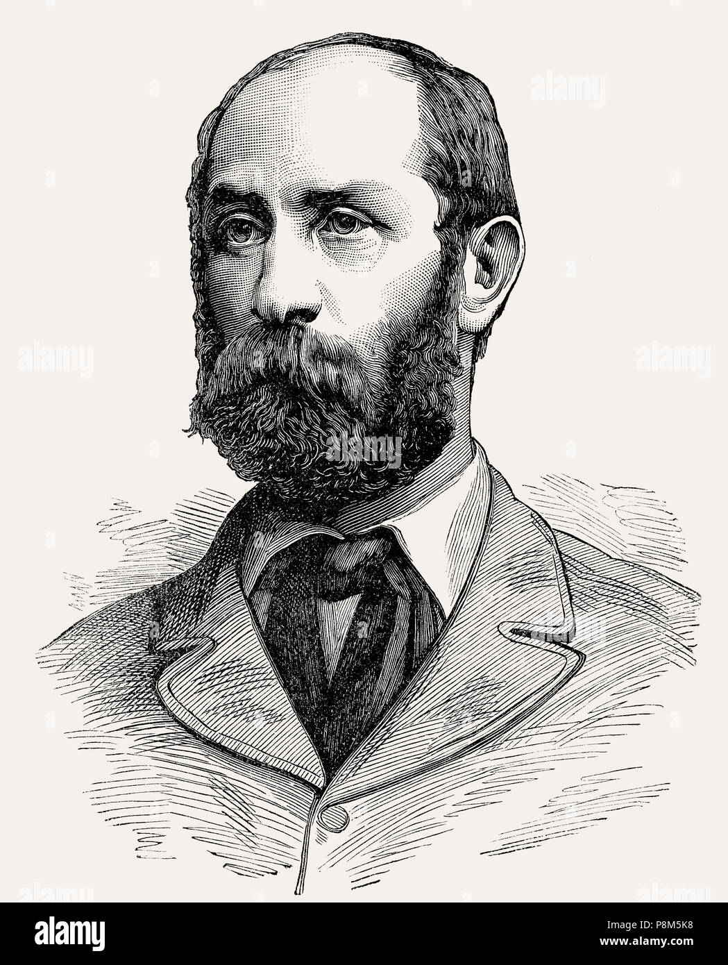 Major General Sir George Pomeroy Colley, 1835–1881, a British Army officer, Governor and Commander-in-Chief of Natal, South Eastern Africa, From Briti Stock Photo