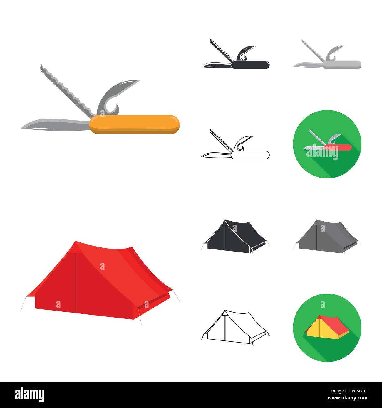 Rest in the camping cartoon,black,flat,monochrome,outline icons in set ...
