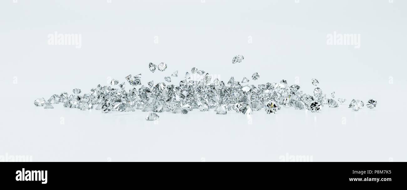 Imitation fake diamonds isolated on a black background Stock Photo - Alamy