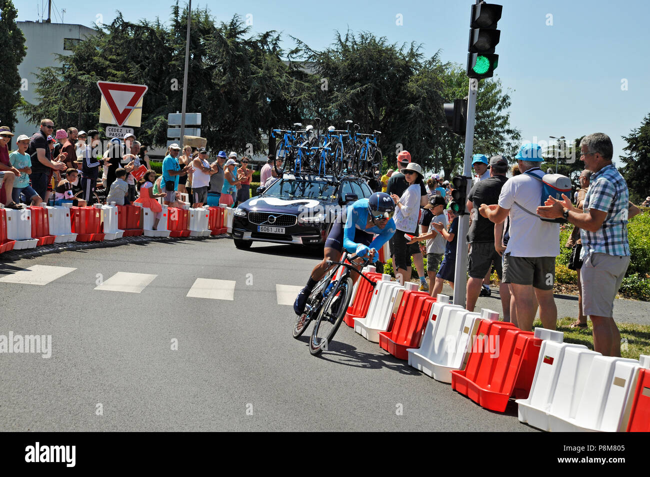 Tour de France time trials 2018 Stock Photo