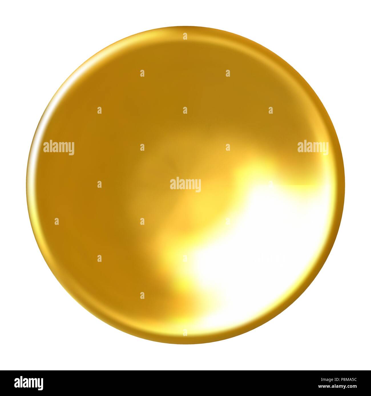 Realistic gold button Stock Vector