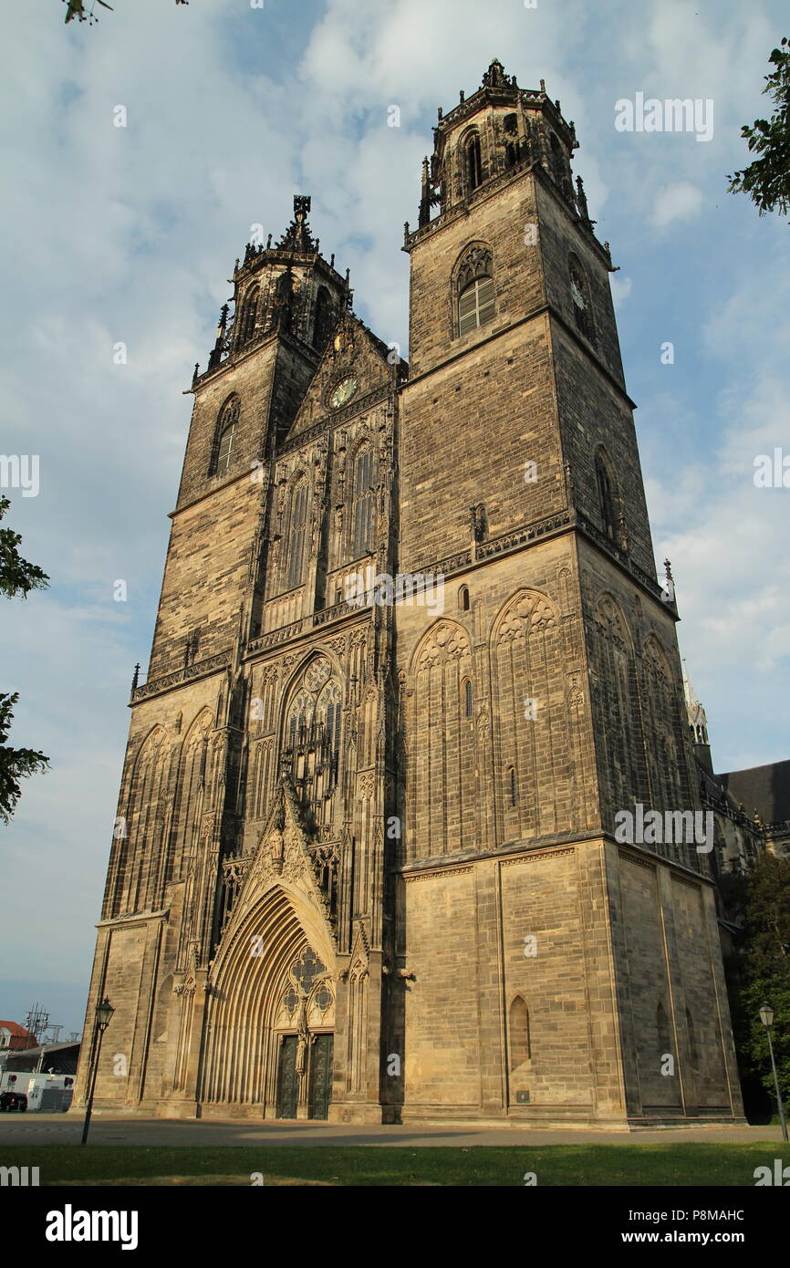 Magdeburg Cathedral. Magdeburger Dom. Stock Photo