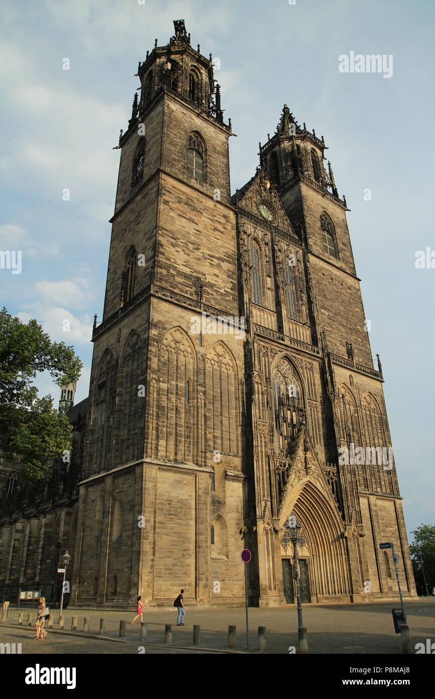 Magdeburg Cathedral. Magdeburger Dom. Stock Photo