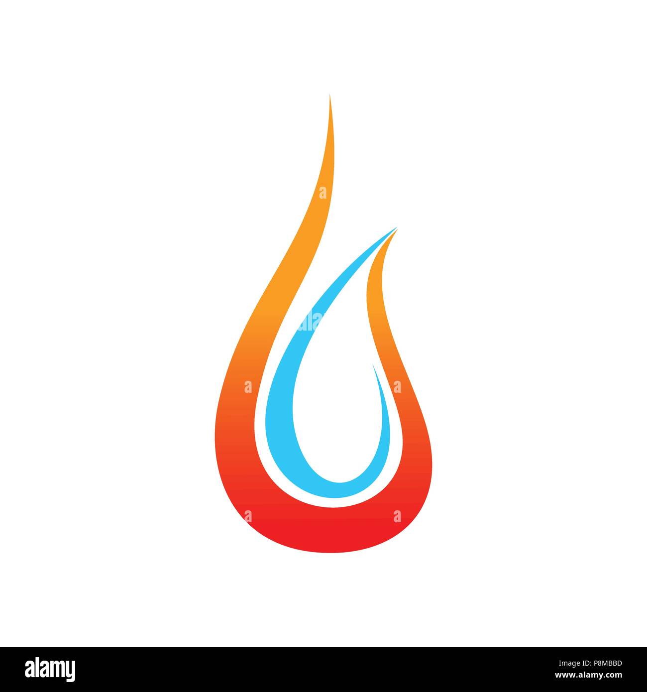 Plumbing And Heating Vector Symbol Graphic Logo Design Template Stock Vector