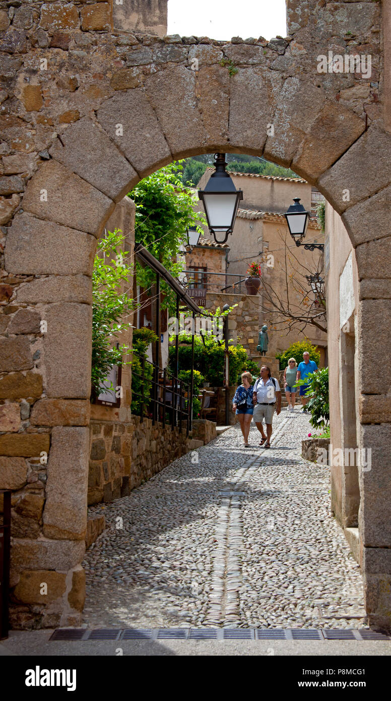 Tossa de Mar, Catalonia, Costa Brava, Spain, Europe Stock Photo