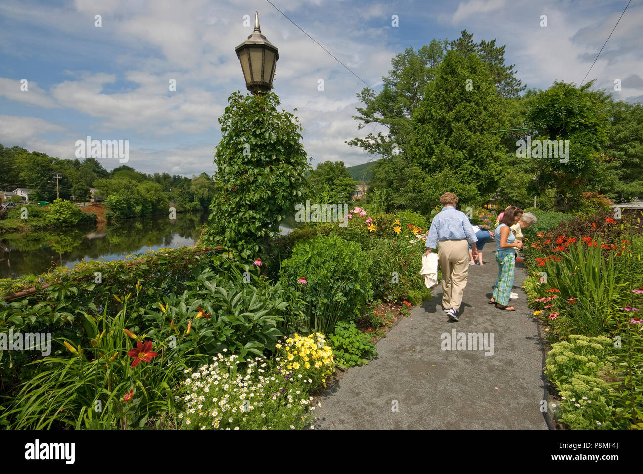 Bridge of Flowers at Shelburne Falls, Franklin County, Massachusetts