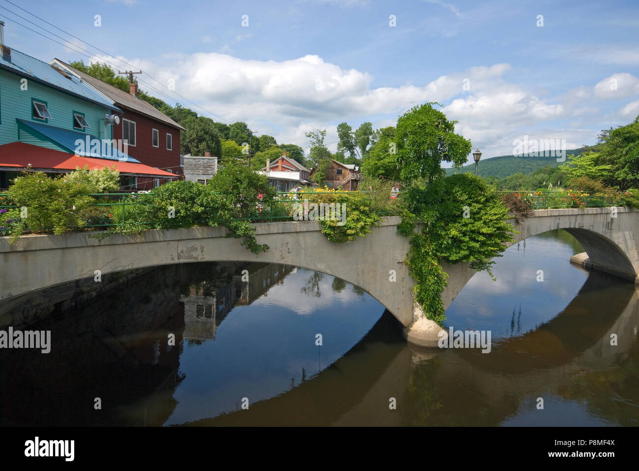 Bridge of Flowers at Shelburne Falls, Franklin County, Massachusetts