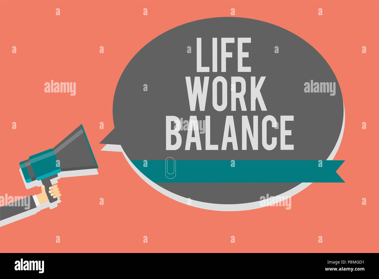 Writing note showing Life Work Balance. Business photo showcasing ...