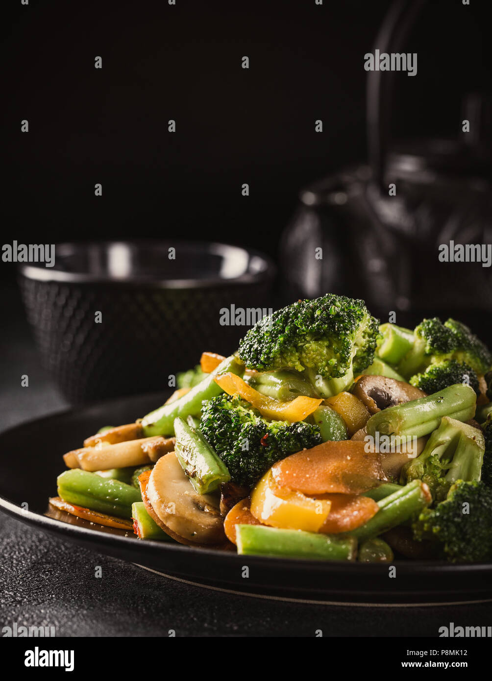 Stir fried vegetables Stock Photo - Alamy