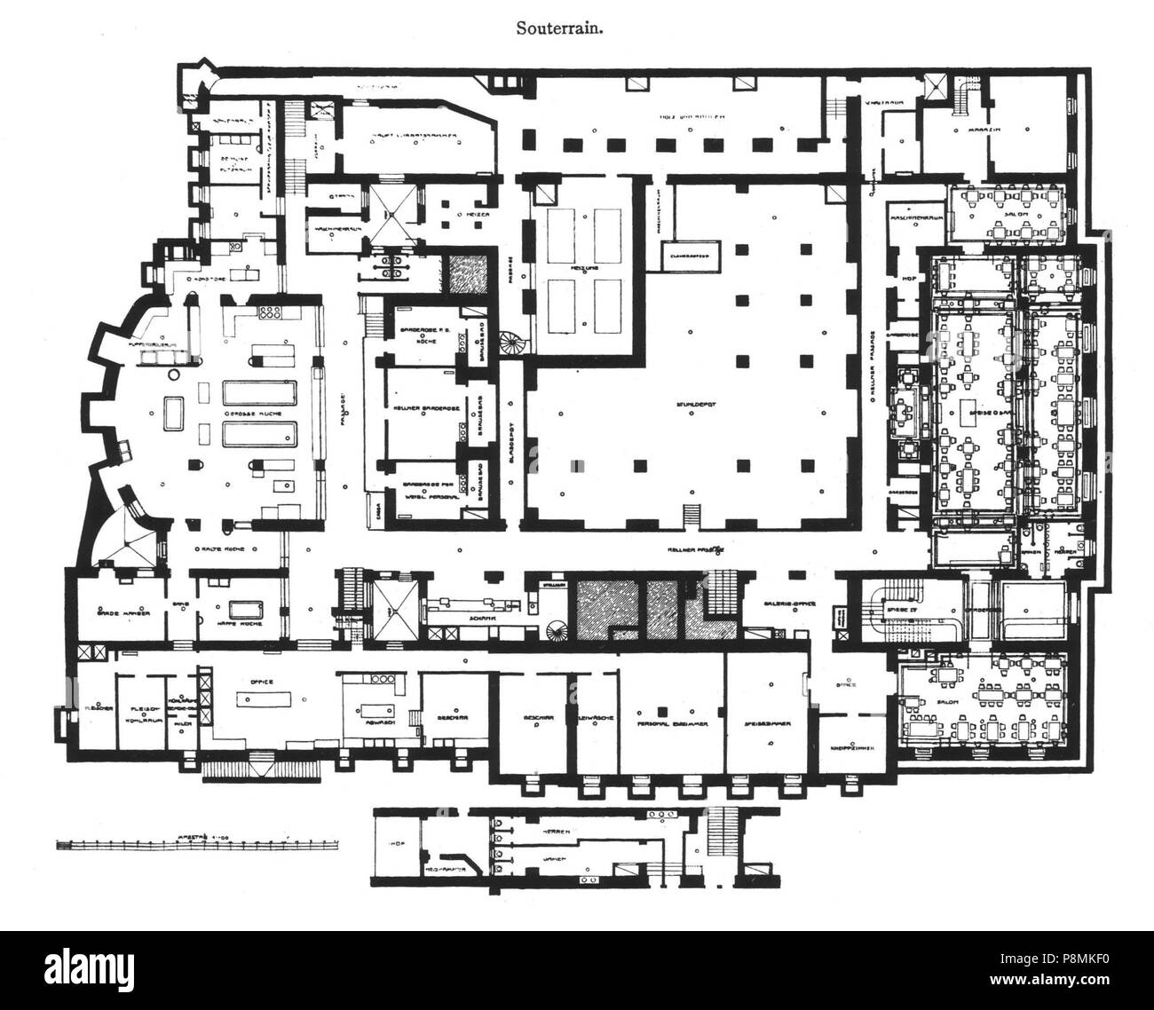 .   583 Wiener Konzerthaus Souterrain Stock Photo