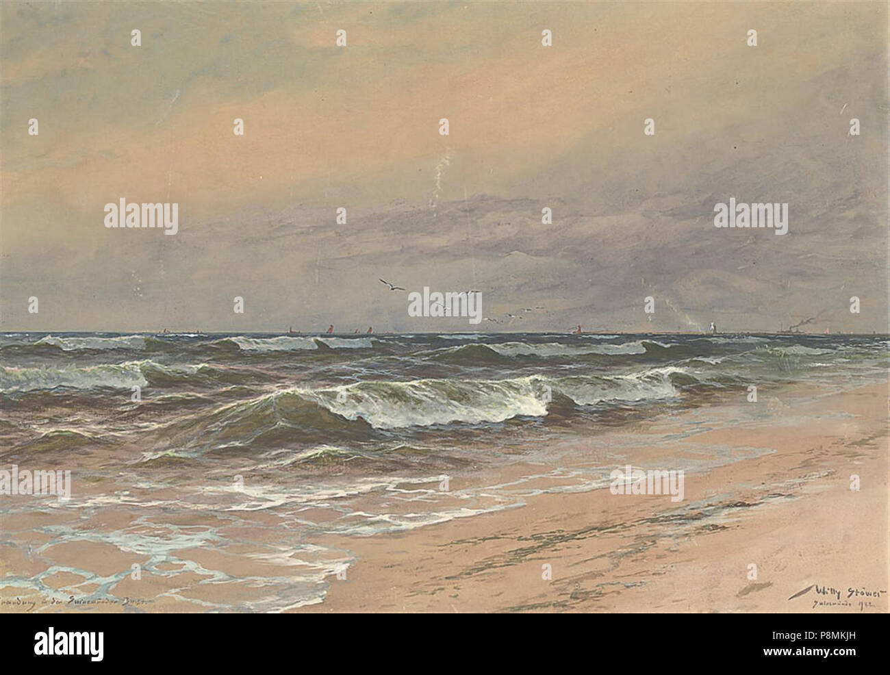 583 Willi Stöwer - Swinemünde (1922) Stock Photo