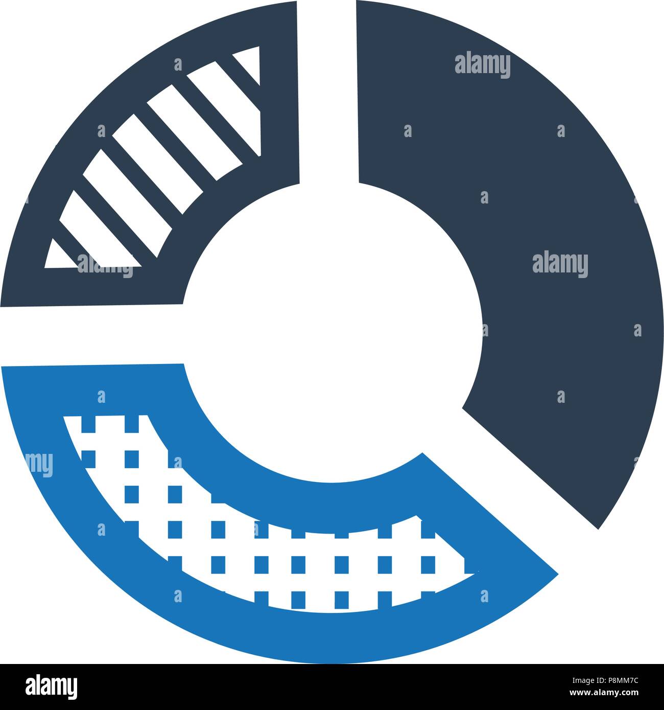 Meticulously Designed "Graphical Report Icon" Stock Vector