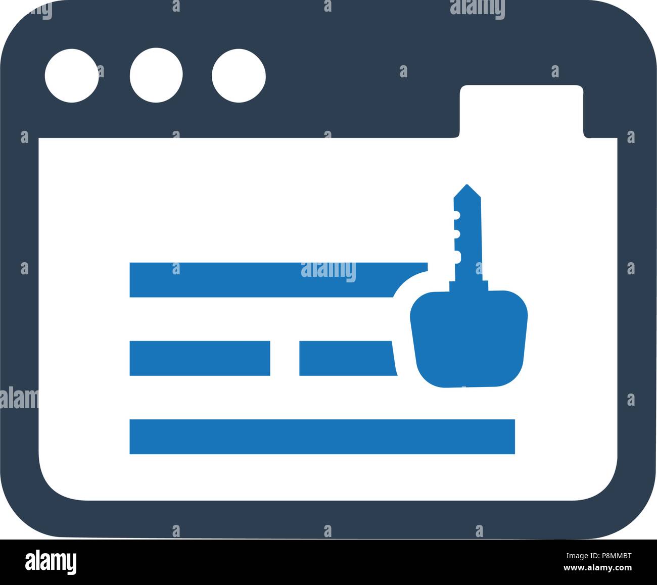 Meticulously Designed 'Online Keyword Icon' Stock Vector