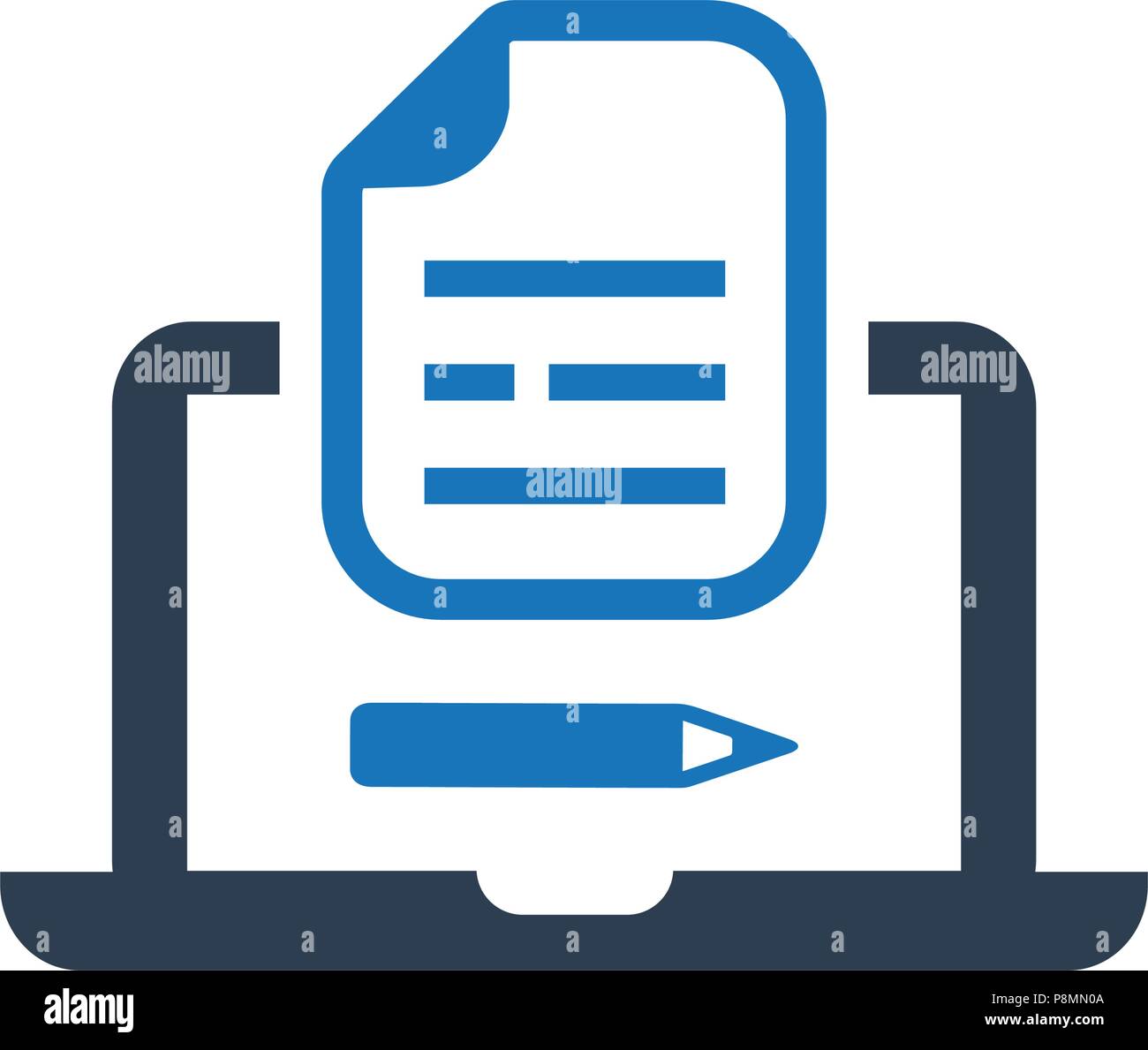SEO Content Management Icon Stock Vector