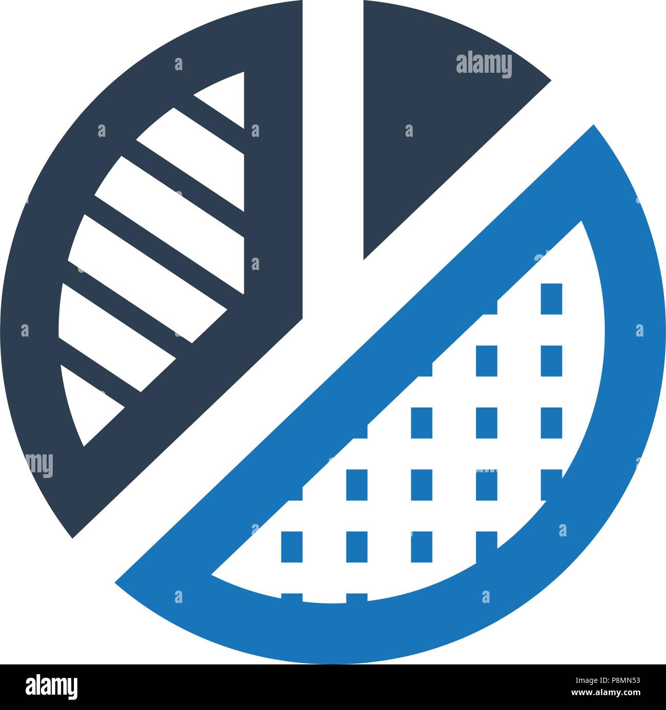 Meticulously Designed "Graphical Report Icon" Stock Vector