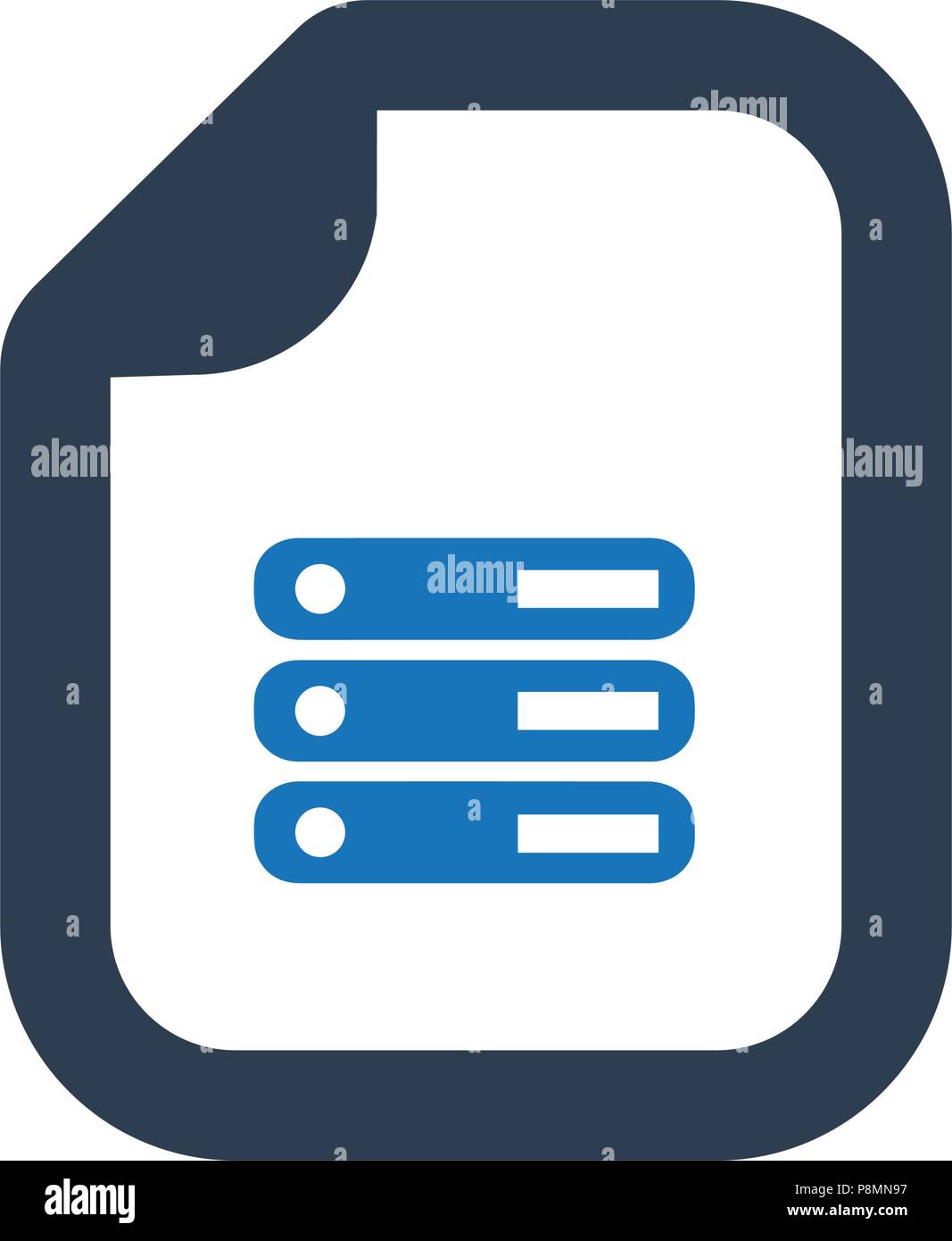 Database Document , Server Information Icon Stock Vector Image & Art ...