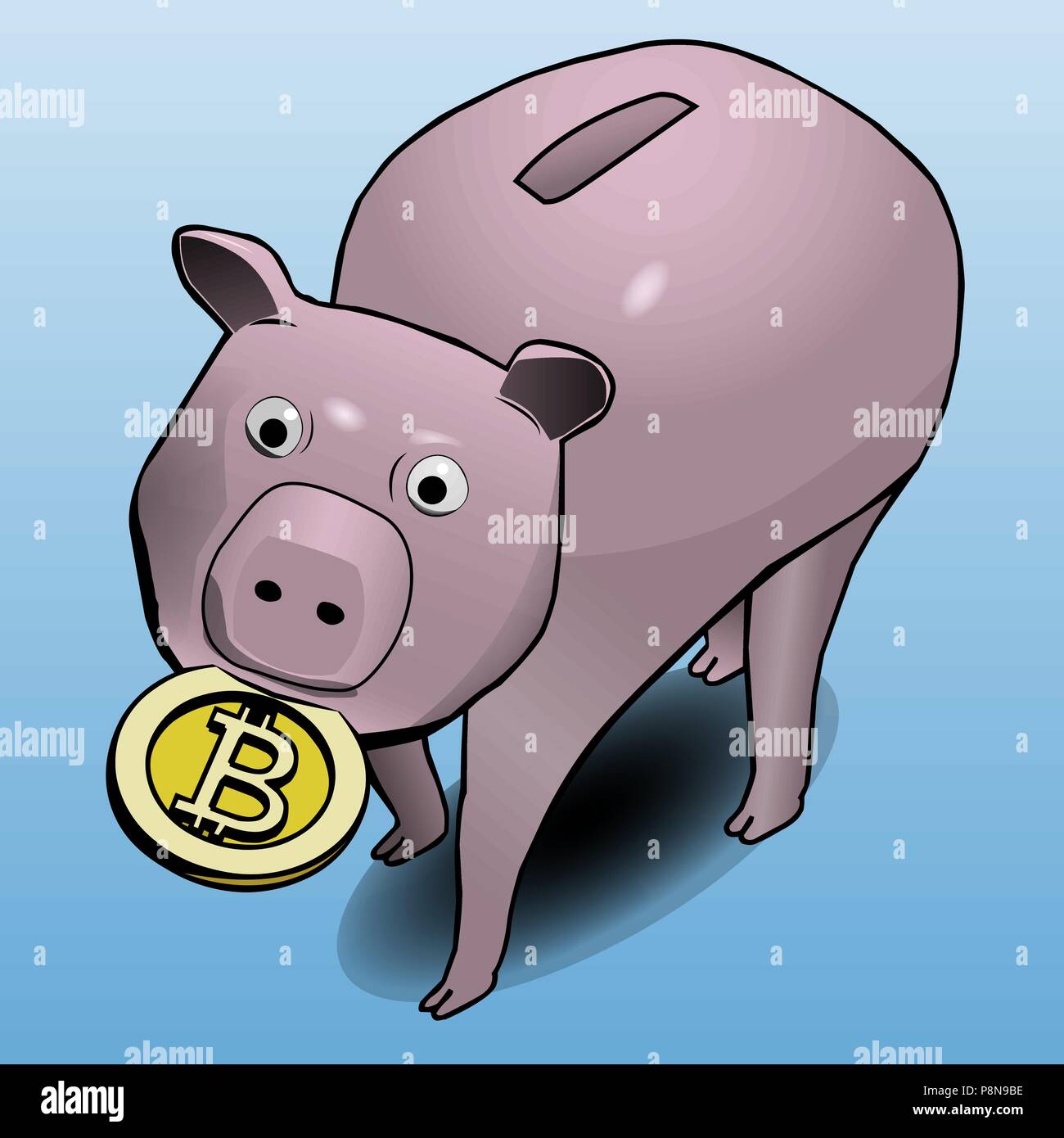 Animal bitcoin Stock Vector Images - Alamy