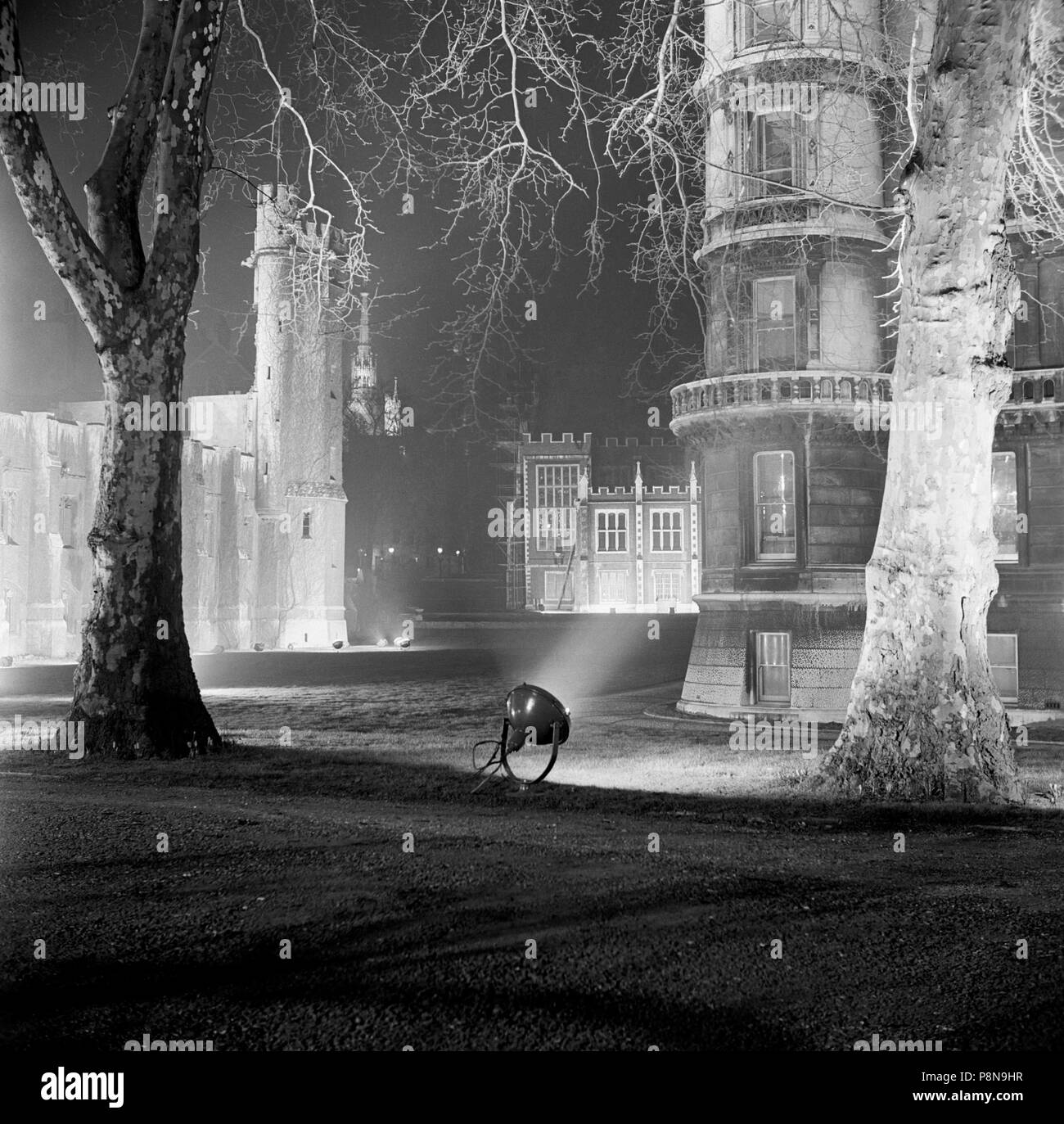 Temple Gardens, City of London, c1945-c1980. Artist: Eric de Maré. Stock Photo