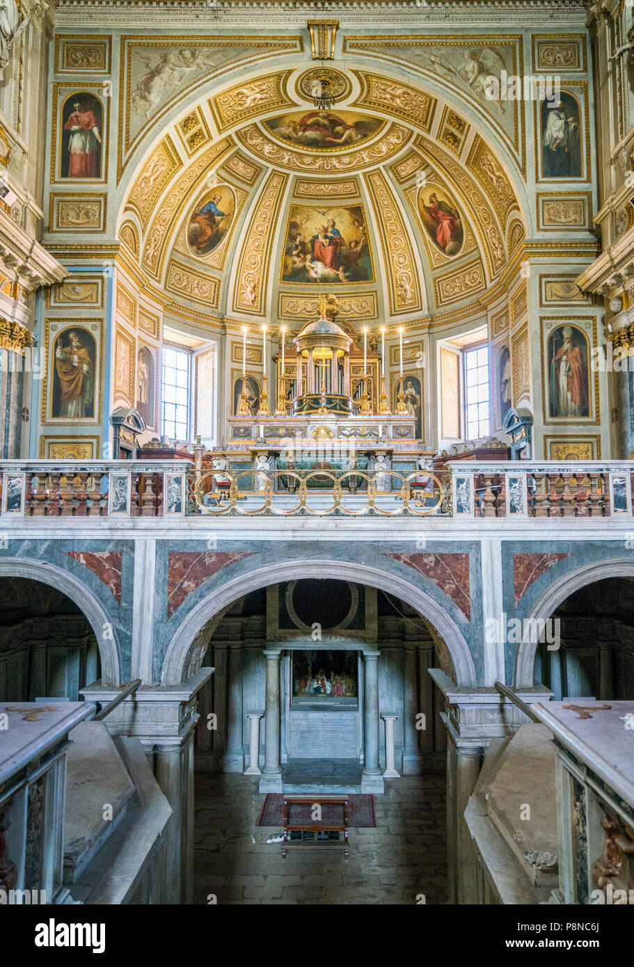 San Martino ai Monti Church in Rome, Italy. Stock Photo