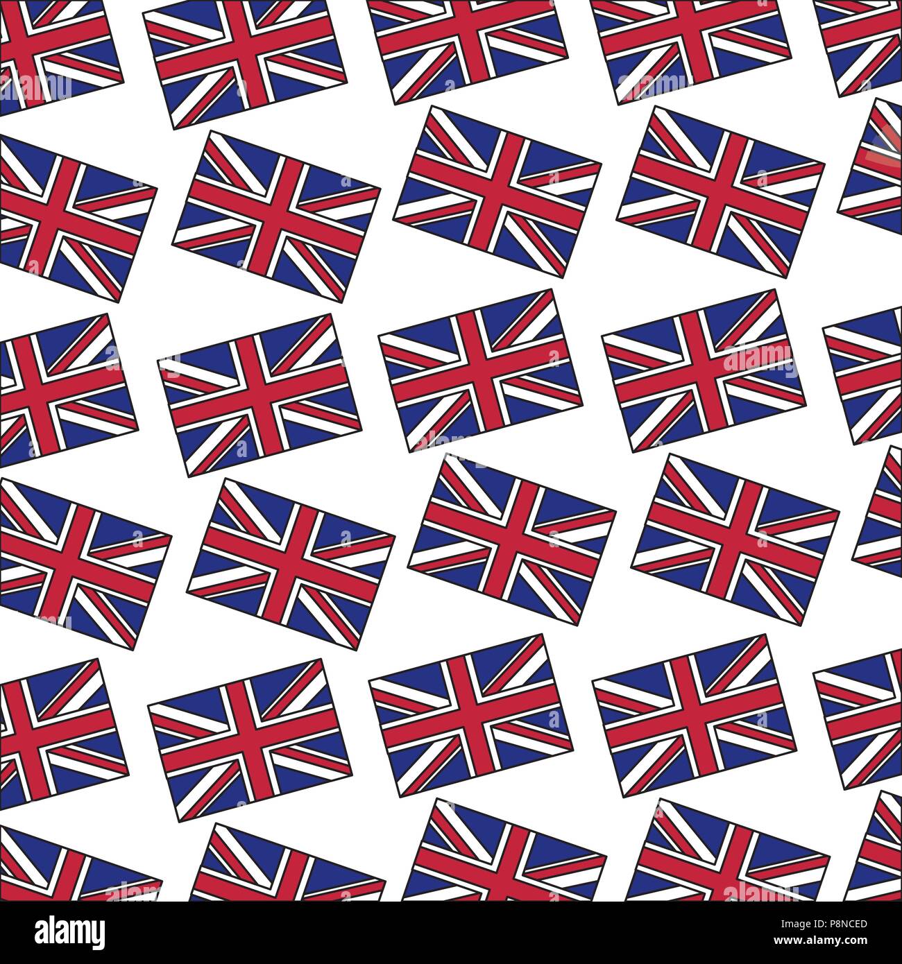 united kigdom flag national patriotism background vector illustration ...