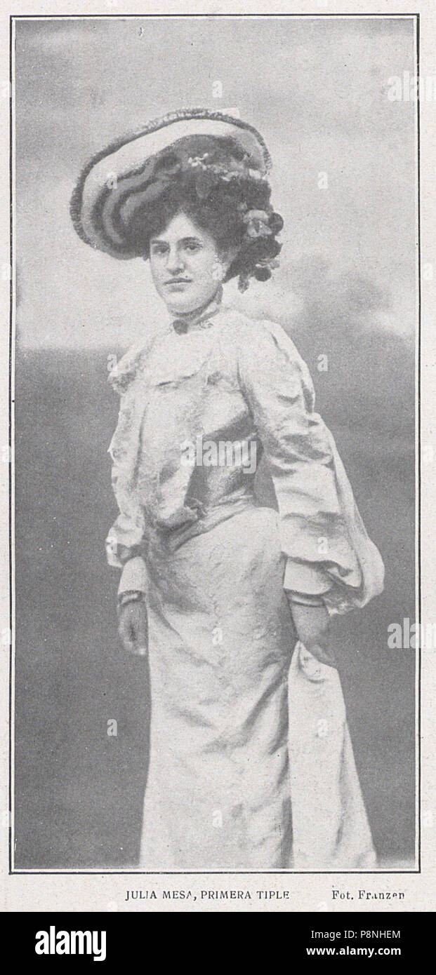 . 13 19040901, El Teatro, Julia Mesa, Franzen Stock Photo Alamy