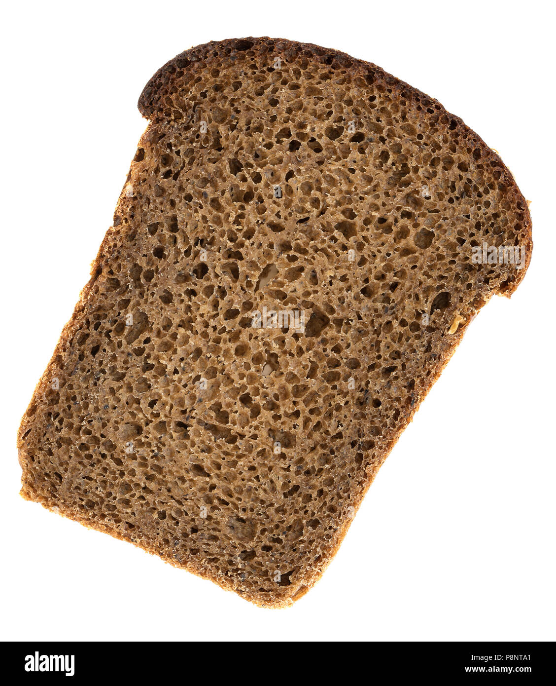 isolated slice of bread on a white background Stock Photo - Alamy