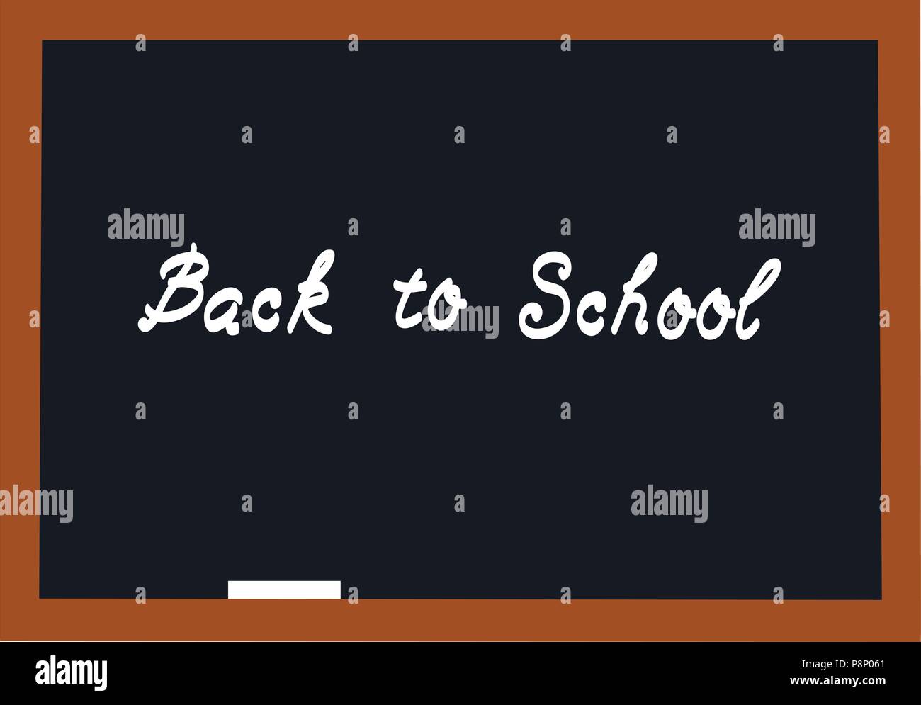 vector illustration of a blackboard back to school background Stock ...