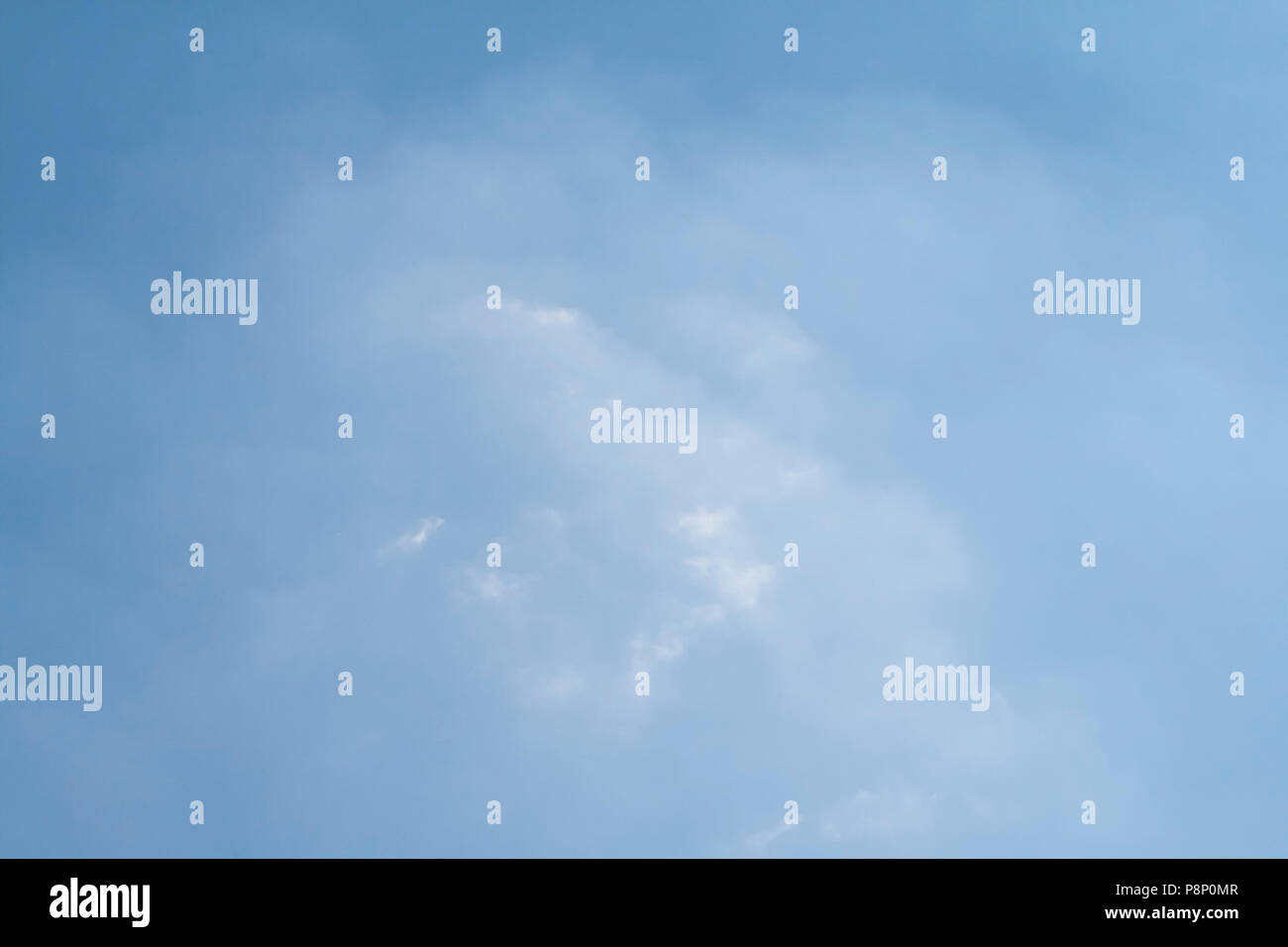 Clouds visible as a result of condensation or freezing of minute